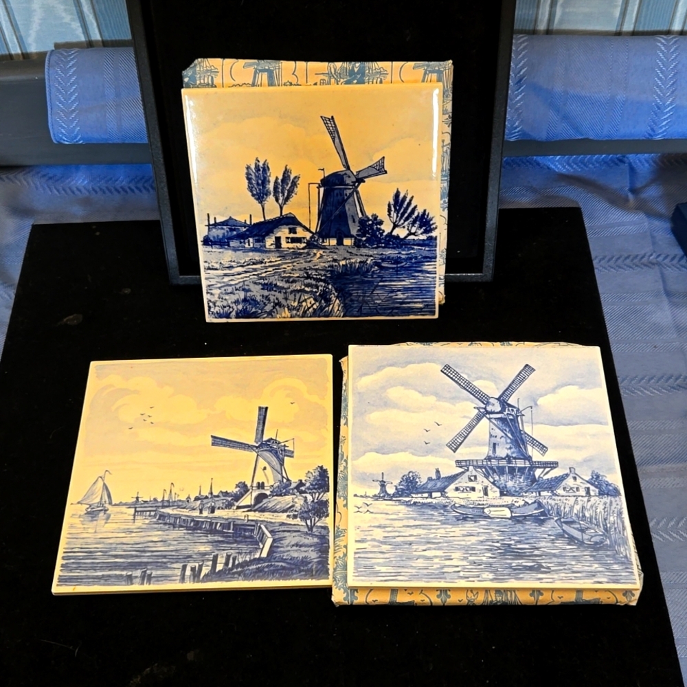 6 Delft Blue Holland Tiles